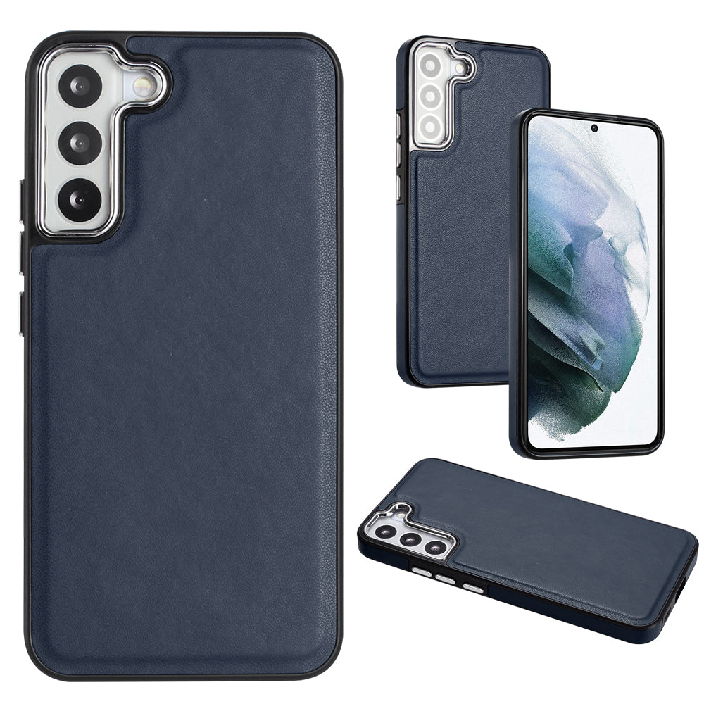 YB Leather Coating Series-6 For Samsung Galaxy S23 Back Cover PU Leather Coated TPU Anti-fall Case YB Leather Coating Series-6 For Samsung Galaxy S23 Back Cover PU Leather Coated TPU Anti-fall Case